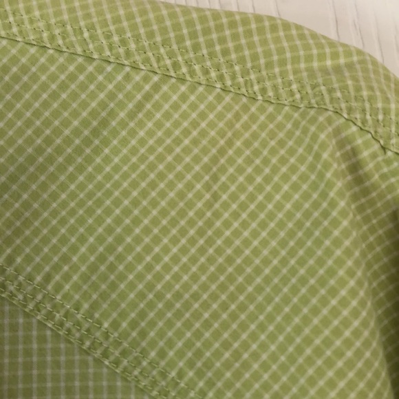 Men’s green pearl snap button up Resistol rode gear - Picture 11 of 15